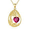 wholesale 925 Sterling Silver Heart Pendant Necklace Wholesale Gold Plated-0-53