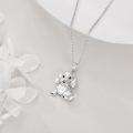 wholesale 925 Sterling Silver Dachshund Dog Pendant Necklace for Women-0-2