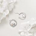 wholesale 925 Sterling Silver Elephant Hoop Earrings - Adorable Tiny  for Her-0-3