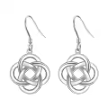 TOUPOP Sterling Silver Celtic Knot Dangle Earrings Irish Jewelry Gift-0-0