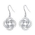 TOUPOP Sterling Silver Celtic Knot Dangle Earrings Irish Jewelry Gift-0-0