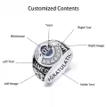 TOUPOP Sterling Silver Birthstone Personalized 2025 Graduation Rings-0-1