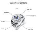 TOUPOP Sterling Silver Birthstone Personalized 2025 Graduation Rings-0-1