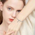wholesale 925 Sterling Silver Opal Crescent Moon Cat Dangle Charm For Bracelet-0-4