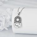 wholesale 925 Sterling Silver Capricorn Zodiac Pendant Necklace for Women-0-2