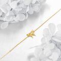 wholesale 14K Gold Butterfly Bracelet - Elegant Symbol of Beauty, Freedom & Transformation, Perfect Gift for Women, Daily & Party Wear-0-4