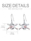 TOUPOP Sterling Silver Baseball Dangle Drop Earrings For Women Gifts-0-4