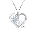 wholesale 925 Sterling Silver Heart Anchor & Ship Wheel Pendant Necklace - Nautical s for Women-0-0
