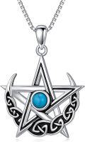 wholesale TOUPOP Celtic Star Necklace For Women Pentagram Necklace For Women Turquoise Jewelry For Her Him Sister Wife Friend Daughter Birthday Gift Christmas Gift Mothers Day Gift -0-0