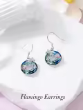 TOUPOP Sterling Silver Crystal Flamingo Earrings Palm Tree Jewelry Gifts-0-3