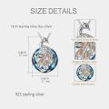 wholesale Sterling Silver Crystal Phoenix Pendant Necklace for Women Gift-0-1