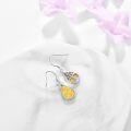 wholesale 925 Sterling Silver Orange Fire Opal Teardrop Tree of Life Dangle Hooks for Women-0-3