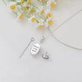 wholesale Urn Necklaces For Ashes 925 Sterling Silver Dainty Gemstone Cremation Jewelry Memorial Jewelry For Women -0-3