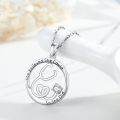 wholesale 925 Sterling Silver & Zircon Stethoscope Necklace for Medical Staff - 20mm Pendant, 18+2 Chain, 4.6g - Inspirational Gift for Doctors, Nurses (US Only)-0-1