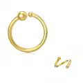 wholesale Gold 14K Gold Nose & Lip Piercing Jewelry Set for Women - Hypoallergenic Surgical  Rings Wholesale with Ball Ends (Sold as Pair)-0-0