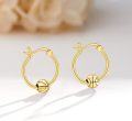 wholesale 925 Sterling Silver Basketball Hoop Earrings for Women and Girls-0-1