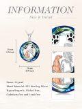 wholesale TOUPOP Dog Necklace For Women 925 Sterling Silver Dog Pendant Necklace With Crystal Pet Animal Memorial Jewelry Gifts For Dog Lovers -0-3