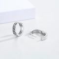 wholesale 925 Sterling Silver Music Notes Huggie Hoop Earrings for Women and Girls-0-1