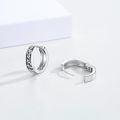 wholesale 925 Sterling Silver Music Notes Huggie Hoop Earrings for Women and Girls-0-1