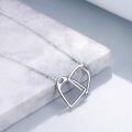 wholesale 925 Sterling Silver Heart-Shaped Pendant Chain Necklace-0-5