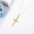 wholesale 14K Gold Diamond Cross Pendant Necklace for Women Fine s-0-1