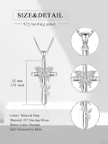 TOUPOP Sterling Silver Butterfly Birthstone Pendant Necklace-0-5