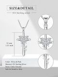TOUPOP Sterling Silver Butterfly Birthstone Pendant Necklace-0-5