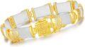 wholesale 18kt Gold Plated Sterling Silver Jade Bracelet for Women Fine Jewelry Gift-0-58