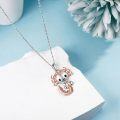 wholesale 925 Sterling Silver Axolotl Charm Necklace - Kawaii Jewelry for Women-0-3