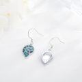 wholesale 925 Sterling Silver Turquoise Turtle Shape Stone Drop Earring Beach Jewellery-0-2
