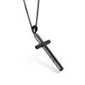 wholesale 925 Sterling Silver Cross Pendant With Blue Opal And Philippians Inscription-0-87