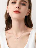 wholesale TOUPOP Infinity Rose Necklaces For Women 925 Sterling Silver Anniversary Jewelry Birthday Mothers Day Gifts For Mom Wife Her -0-4