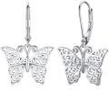 wholesale 925 Sterling Silver Opal Butterfly Earrings - Hypoallergenic Gifts for Women-0-0