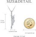 wholesale 925 Sterling Silver Celtic Owl Arrow Pendant Necklace Norse Mythology Jewelry for Women Men Gifts-0-2
