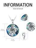 TOUPOP Sterling Silver Crystal Star Necklace For Women Gift-0-3