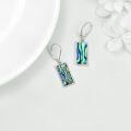 wholesale 925 Sterling Silver Dragonfly Inlaid Abalone Shell Leverback Drop Earrings-0-4