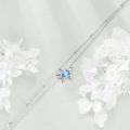 wholesale 925 Sterling Silver Blue Crystal Turtle Charm Anklet for Women's Gifts-0-2