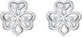 wholesale 925 Sterling Silver Celtic Knot Shamrock Stud Earrings for Women-0-0