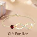 TOUPOP 14K Gold Custom Name Bracelet, Women's Personalized Jewelry Gift-0-1