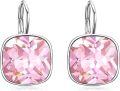 wholesale Sterling Silver Austrian Crystal Hypoallergenic Leverback Earrings Women s Gift-0-25