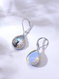 wholesale 925 Sterling Silver Blue Moonstone Cat Drop Earrings for Women Gifts-0-2