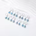 TOUPOP 925 Sterling Silver Moonstone Turquoise Butterfly Dragonfly Bee Earrings-0-3