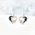 wholesale 925 Sterling Silver Penguin Heart Snowflake Dangle Drop Earrings Wholesale for Women -0-4