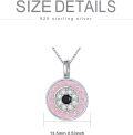 wholesale Sterling Silver Evil Eye Pendant Necklace for Women Greek Protection Amulet Gift-0-17