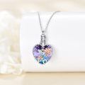 wholesale 925 Sterling Silver Heart Cremation Jewelry With Rose Design-0-4