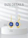 wholesale 925 Sterling Silver Birthstone Dangle Drop Earrings for Women Girls-0-1