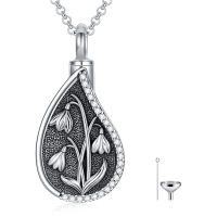 wholesale 925 Sterling Silver Lapis Lazuli Heart Necklace Wholesale With Diamonds And Funnel-01-Snowdrop-01-Snowdrop-Custom