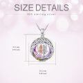 TOUPOP Sterling Silver Crystal 2 Sisters Necklace Gifts For Women-0-4