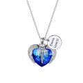 wholesale 925 Sterling Silver Winged Heart Pendant Necklace-0-1