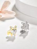 wholesale 925 Sterling Silver Corgi Dog Stud Earrings for Women - Puppy  for Dog Moms & Pet Lovers-0-1